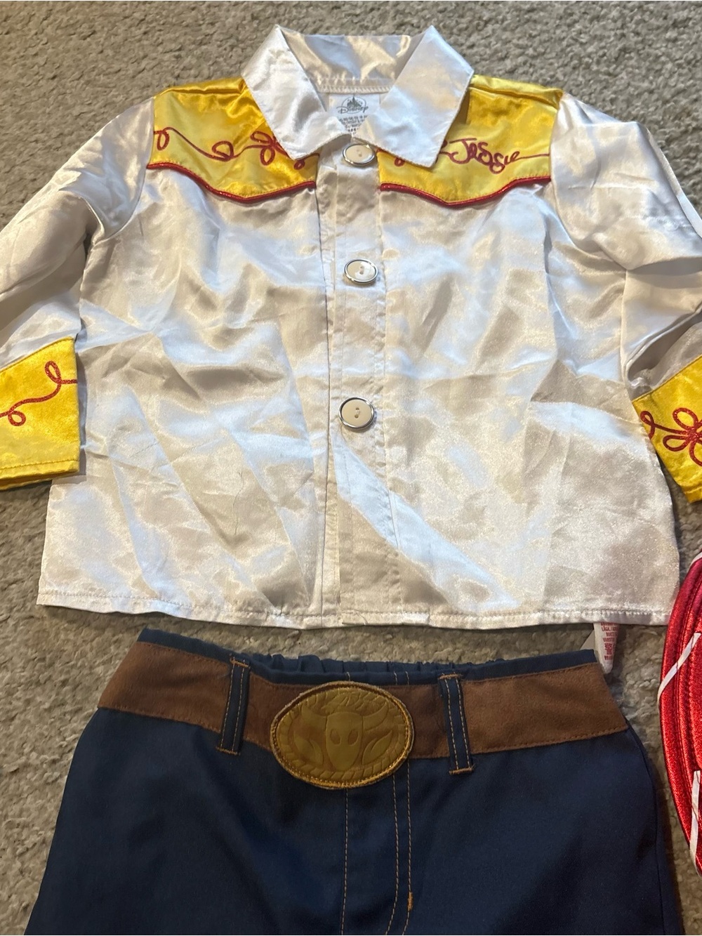 Disney Store Jessie Costume 18-24 mos W/ Hat Braid Toy Story Cow Girl Halloween - Picture 2 of 7